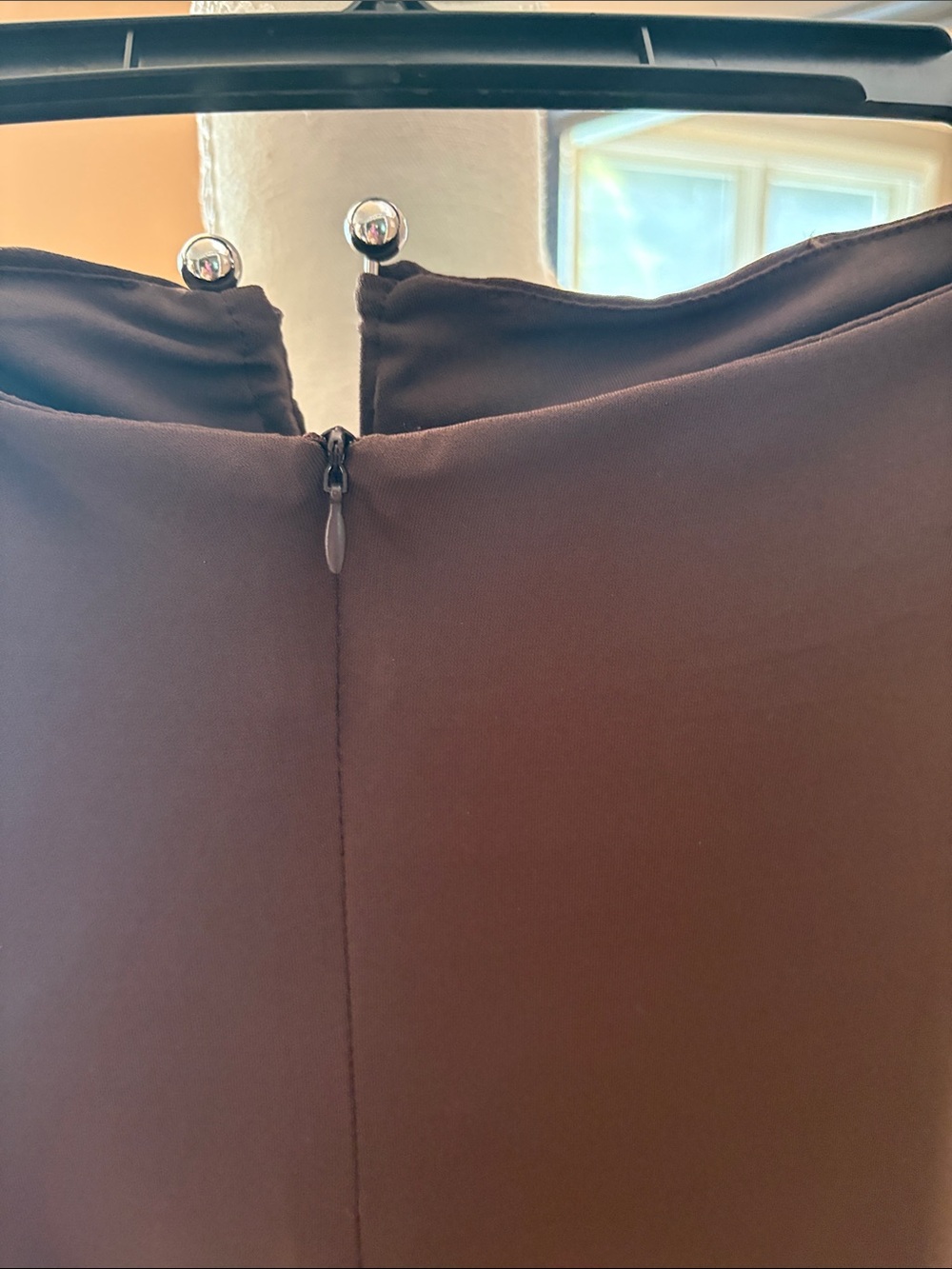 ZARA - Classic Strapless BrownMaxi Dress - Picture 4 of 7